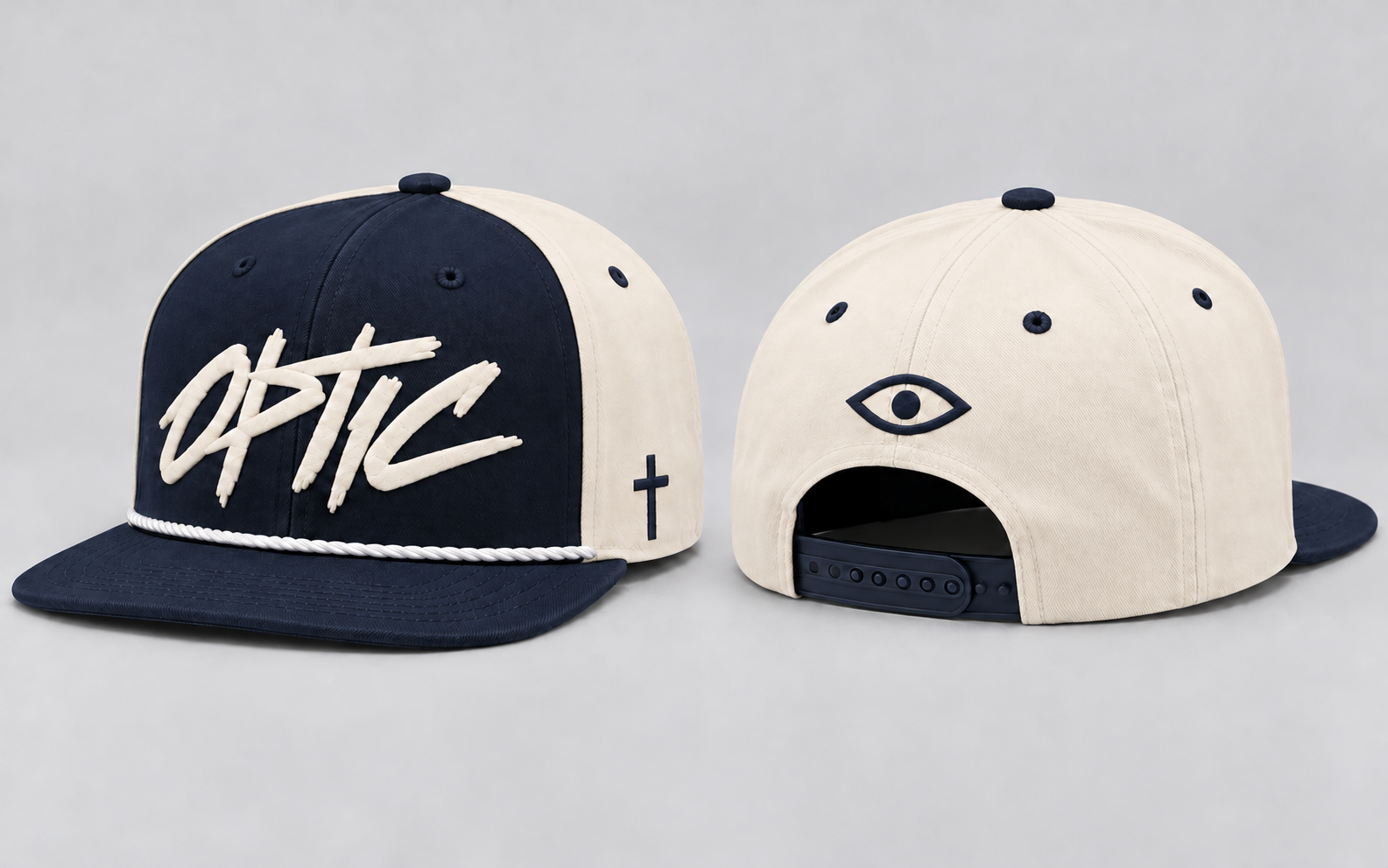Faith Script Snapback, front and back