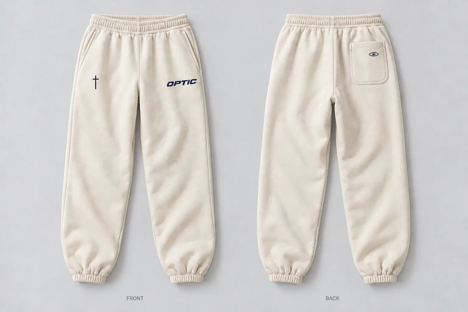 Faith Sweatpants, front and back